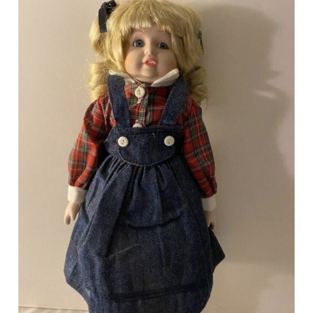 Vintage Porcelain blonde doll.